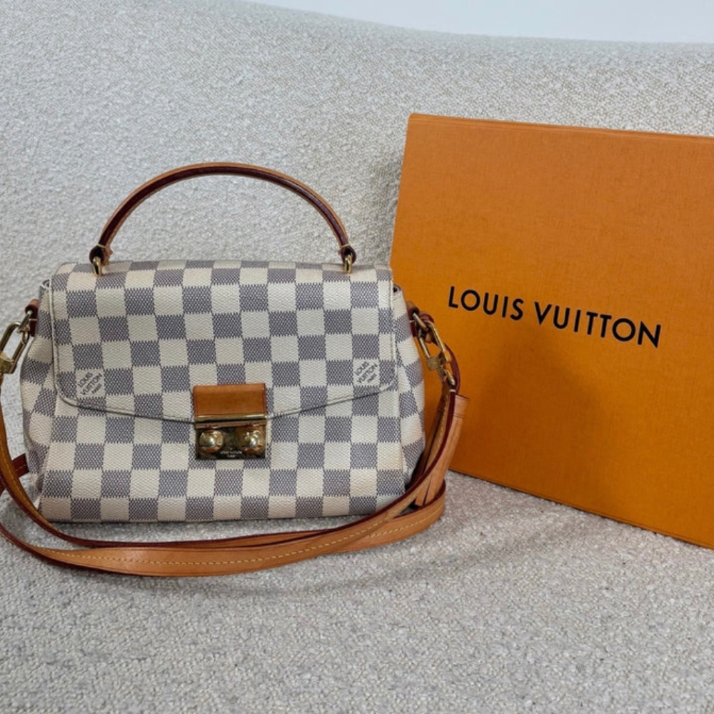 Authentic Pre-Owned Louis Vuitton Damier Azur Croisette Bag